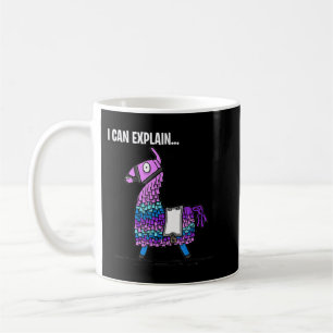 Loot Llama I Can Explain Gaming Coffee Mug