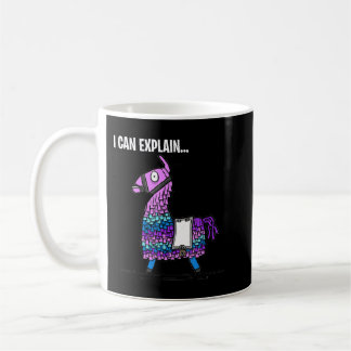 Loot Llama I Can Explain Gaming   Coffee Mug