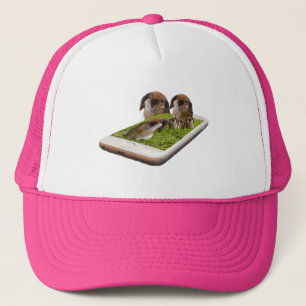 Lop Eared Bunny Rabbit Family Tech Swavy, Trucker Hat