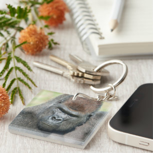 Lope the Gorilla Channels His Father’s Stare Keychain