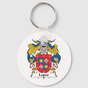 Lopes Family Crest Keychain