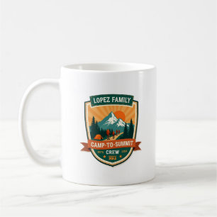 Lopez Family Camp-To-Summit Crew Vintage Hiking Ca Coffee Mug