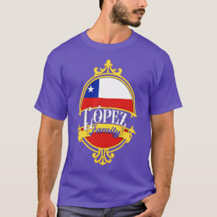 Lopez Family Chile Flag T-Shirt