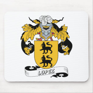 Lopez Family Crest Mouse Pad