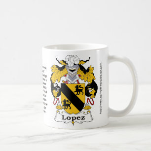 Lopez Family Crest on a mug