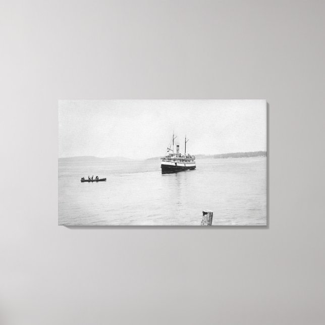 Lopez Island, WA - Rosalie Ferry San Juan Canvas Print (Front)