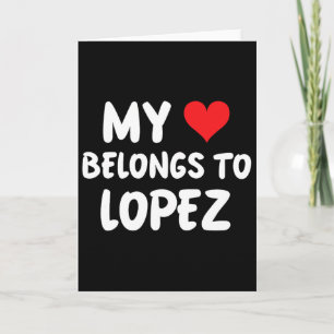 Lopez - My Heart Belongs To Lopez - Love Card