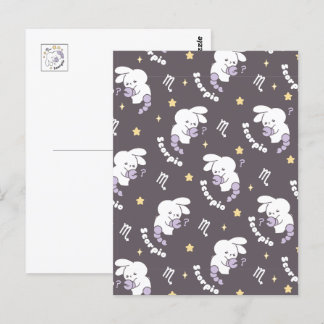Loppitokki's Cosmic Scorpio Pattern: Bunny Art II Postcard