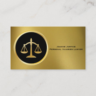 L'or aux échelles de la justice Cartes de visite