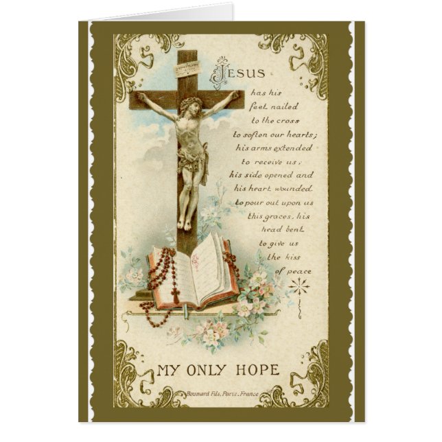 L'or de prière de chapelet de bible de crucifix (Devant)