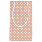 L'or rose/rougissent sac rose et blanc de cadeau