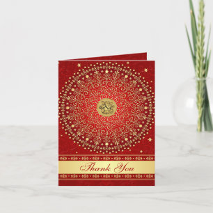 L'or rouge indou de Ganesh met en rouleau le carte