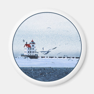 Lorain Lighthouse Magnet