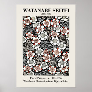 loral Pattern by Watanabe Seitei Poster