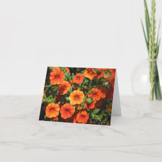 L'orange fleurit la carte de note