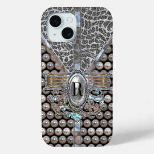 Loranne Dazzle Monogram iPhone 15 Case