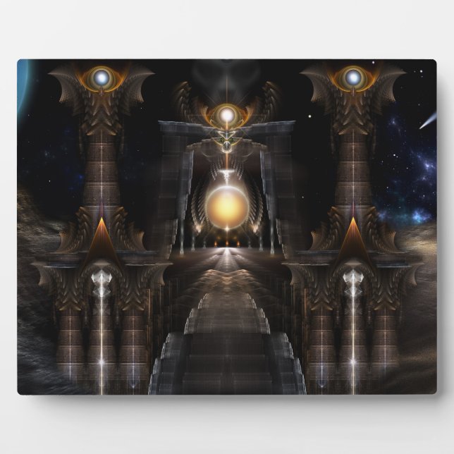 L'Orbe De La Plaque Photo D'Art Fractal Acrellis (Devant)