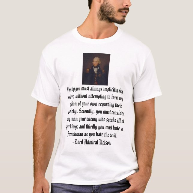 Lord Admiral Nelson T-Shirt (Front)