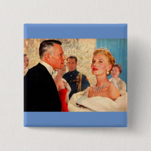 Lord and Lady Speedsticke 2 Inch Square Button