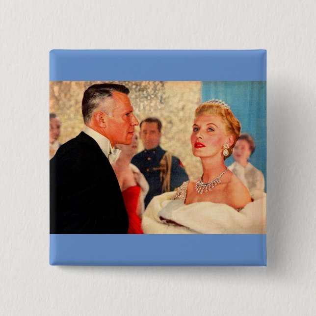 Lord and Lady Speedsticke 2 Inch Square Button (Front)