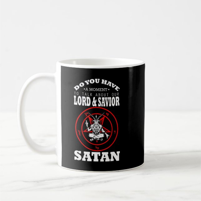Lord And Saviour Satan Blackcraft Cult Witchcraft  Coffee Mug (Left)