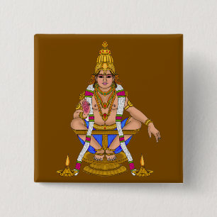 Lord Ayyappan Button