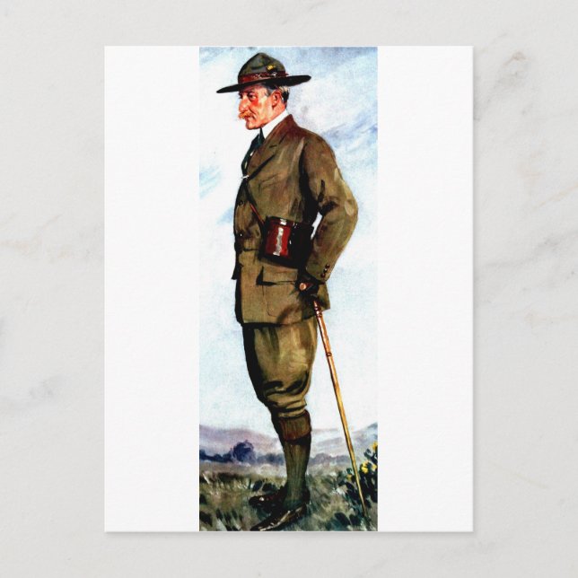 Lord Baden-Powell - Scouting Founder Postcard (Front)