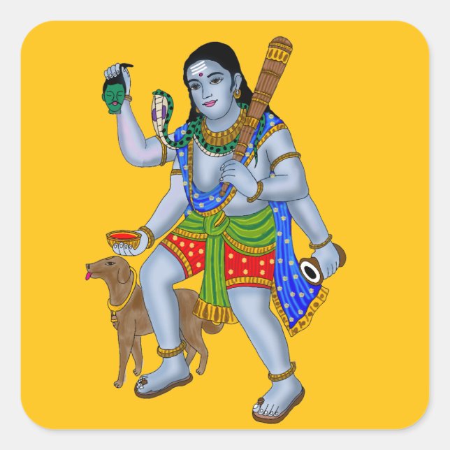 Lord Bhairava Stickers (Front)