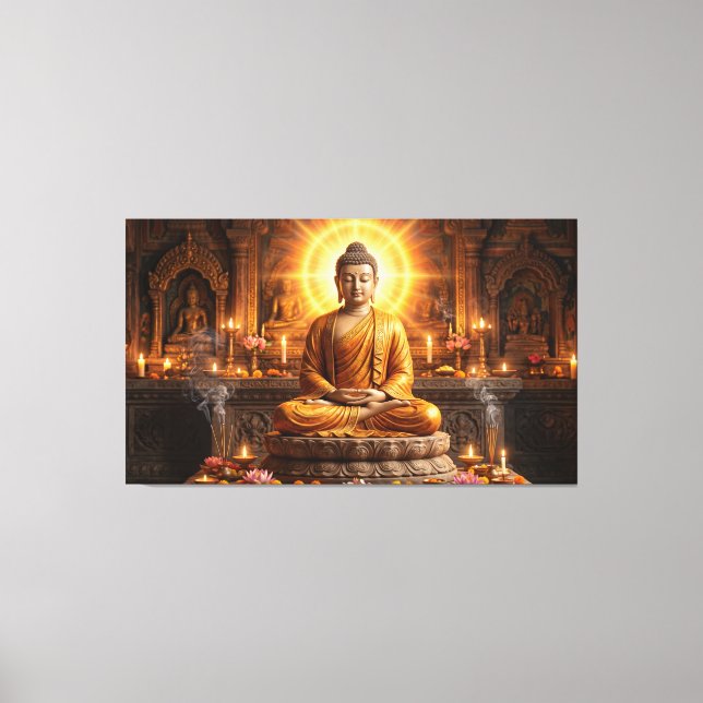 Lord Buddha Canvas Print (Front)