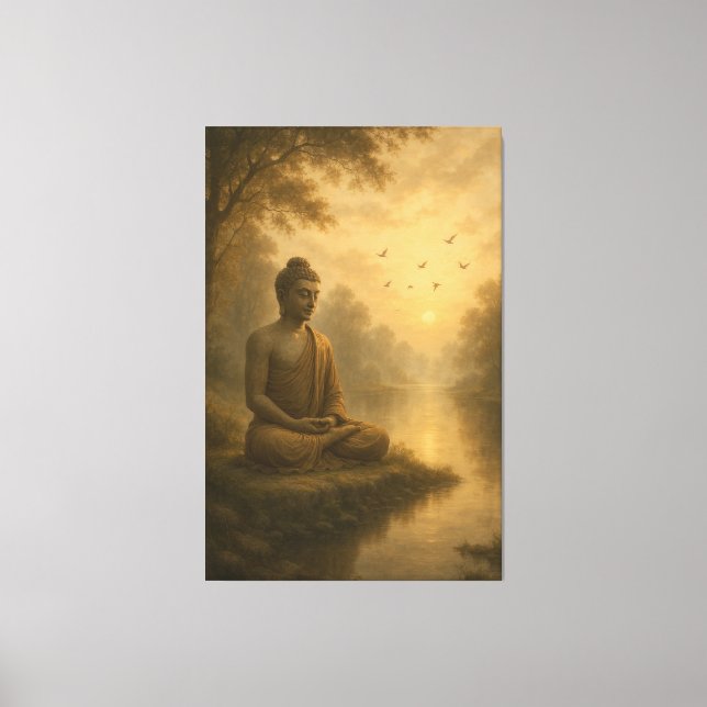 Lord Buddha Canvas Print (Front)