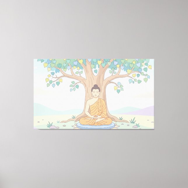 Lord Buddha Canvas Print (Front)