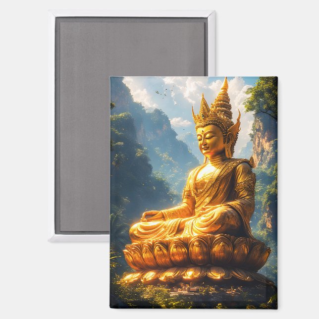 Lord Buddha of the Golden Land Magnet (Front/Back)
