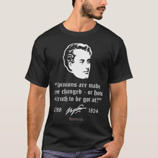Lord Byron Quote Opinions & Change by Lord Byron  T-Shirt