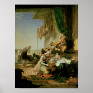 Lord Byron reposing in the house Poster