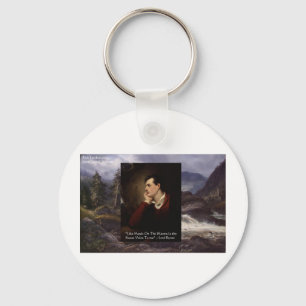 Lord Byron "Sweet Voice" Love Quote Gifts Tees Etc Keychain