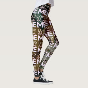 Lord Deliver Me - Floral Leggings