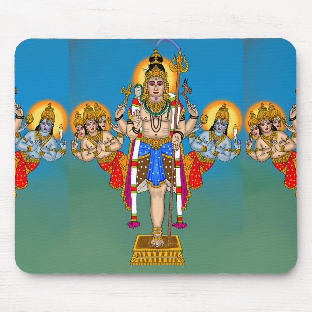 Lord Ekpada (Shiva) Mouse Pad (Front)