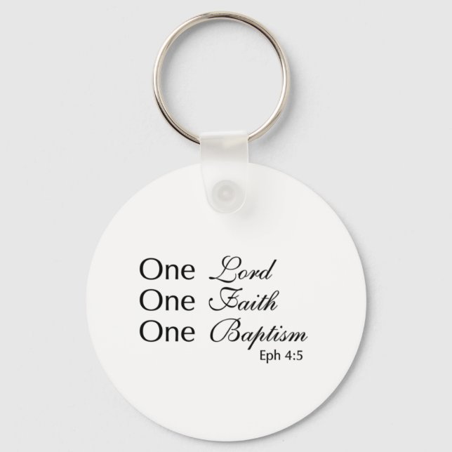 Lord Faith Baptism Keychain (Front)