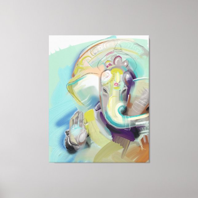 Lord Ganesh Art Canvas Print (Front)