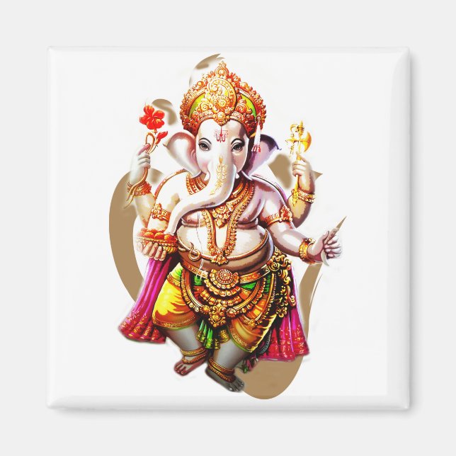 Lord Ganesh, Ganesha, Ganapati Ganpati Shri Ganesh Magnet (Front)