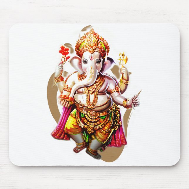 Lord Ganesh, Ganesha, Ganapati Ganpati Shri Ganesh Mouse Pad (Front)
