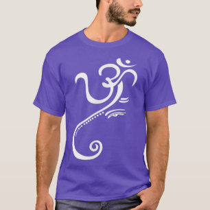 Lord Ganesha and Om Minimalist and Elegant ArtAum T-Shirt