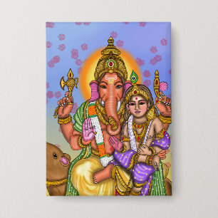 Lord Ganesha Button