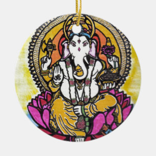 Lord Ganesha Ceramic Ornament