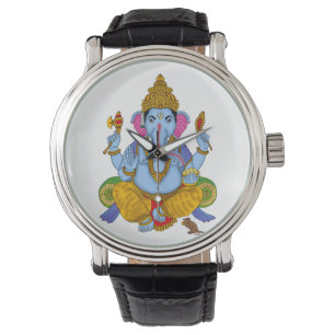 Lord Ganesha Clock Watch