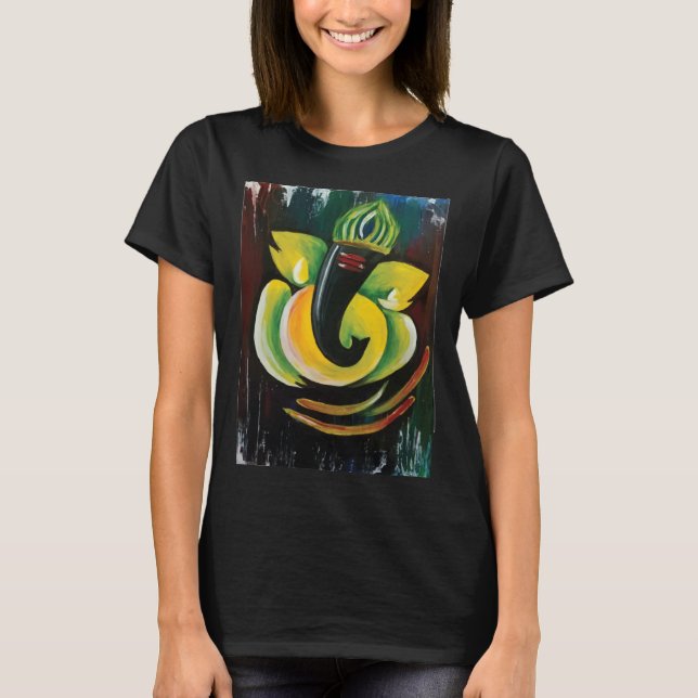 Lord Ganesha Hindu Elephant God Of prosperity T-Shirt (Front)