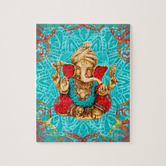 Lord Ganesha  - Mixed Media Jigsaw Puzzle (Vertical)