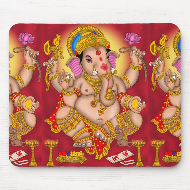 Lord Ganesha Mouse Pad (Front)