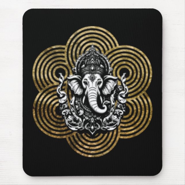 Lord Ganesha Mouse Pad (Front)