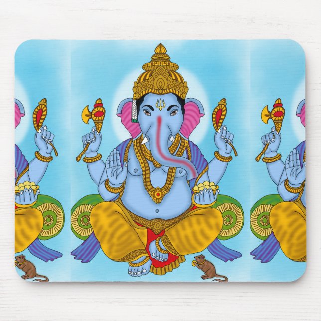 Lord Ganesha Mouse Pad (Front)